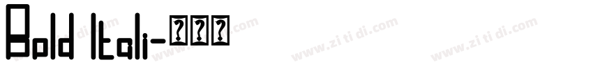 Bold ltali字体转换 Bold ltali字体转换